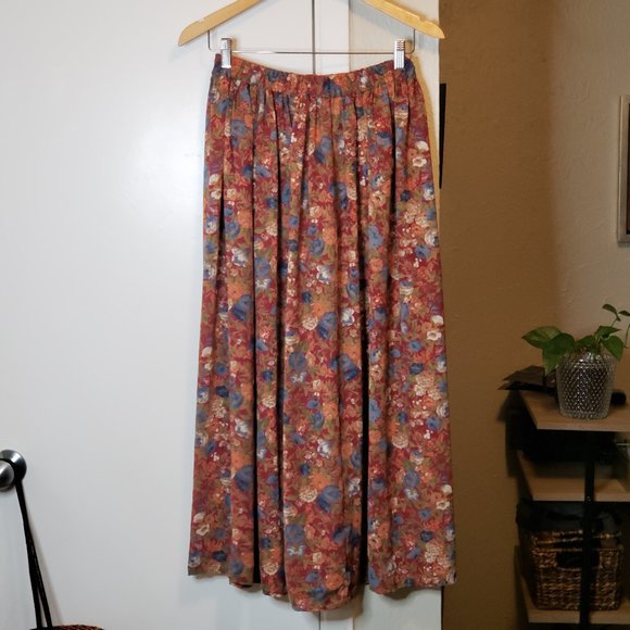 Vintage Necessary Objects Floral High-Waist Skirt - Picture 1 of 4